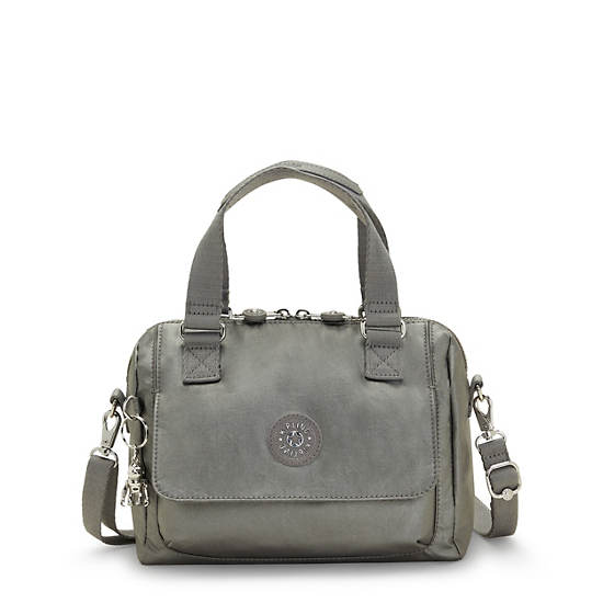 Kipling Zeva Metallic Handbag Handbag Grijs | België 1925VR